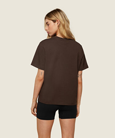 Unisex Sevimli Kedi Patili Kalp Tasarım Basklı Tshirt