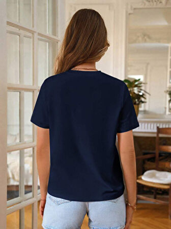 Unisex Sevimli Kedi Patili Kalp Tasarım Basklı Tshirt