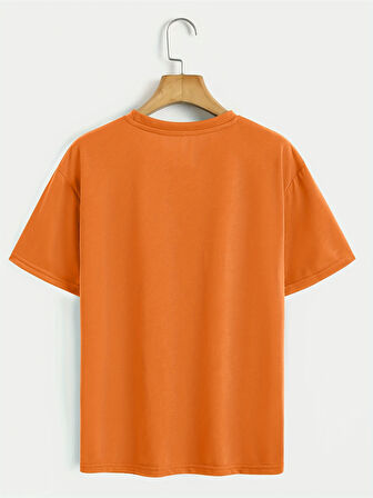 Unisex Sevimli Kedi Patili Kalp Tasarım Basklı Tshirt