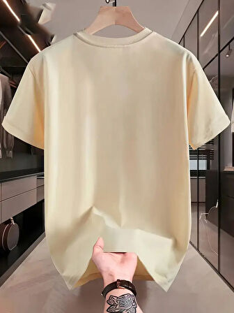 Unisex Güneşli Dağ Tasarım Basklı Tshirt