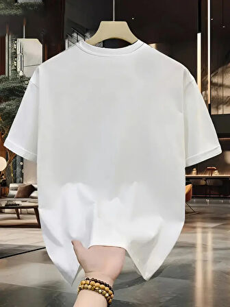 Unisex Güneşli Dağ Tasarım Basklı Tshirt