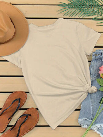 Unisex Üç Kalpli Tasarım Basklı Tshirt