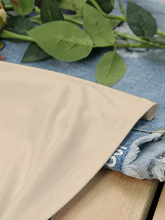 Unisex Üç Kalpli Tasarım Basklı Tshirt