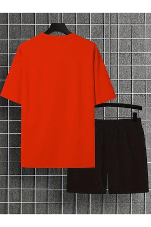 Unisex PAPATYAKELEBEK Tasarım Basklı Tshirt Eşofman Takımı