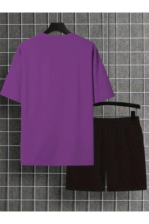 Unisex PAPATYAKELEBEK Tasarım Basklı Tshirt Eşofman Takımı