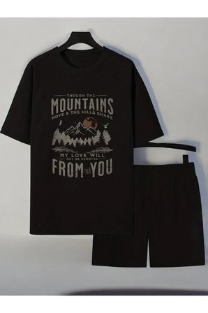 Unisex From You Baskılı Tasarım Şort Takım