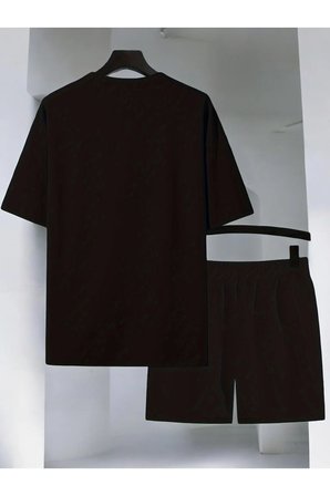 Unisex Happy Cherry Baskılı Tasarım Şort Takım