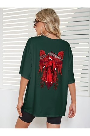 Unisex My Regilion Tasarım Basklı Tshirt