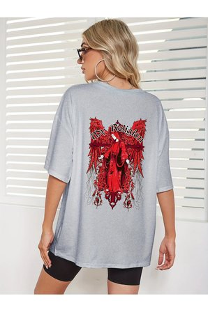 Unisex My Regilion Tasarım Basklı Tshirt