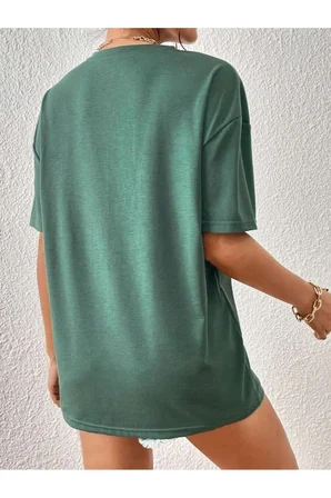 Unisex True Tasarım Basklı Tshirt