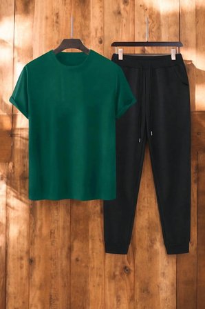 Unisex Outer Banks Tasarım Basklı Tshirt Eşofman Takımı