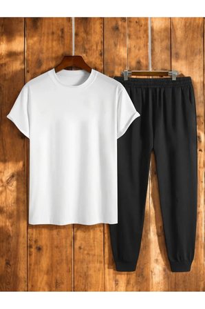 Unisex Outer Banks Tasarım Basklı Tshirt Eşofman Takımı