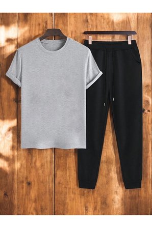 Unisex Outer Banks Tasarım Basklı Tshirt Eşofman Takımı