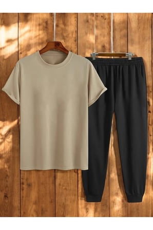 Unisex Outer Banks Tasarım Basklı Tshirt Eşofman Takımı