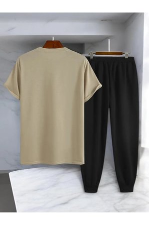 Unisex Beatiful Soul Tasarım Basklı Tshirt Eşofman Takımı