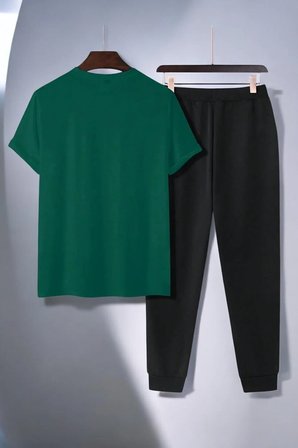 Unisex Yaramazlık Yapan Kediler Tasarım Basklı Tshirt Eşofman Takımı