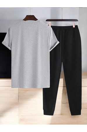 Unisex Dr: AYI Tasarım Basklı Tshirt Eşofman Takımı