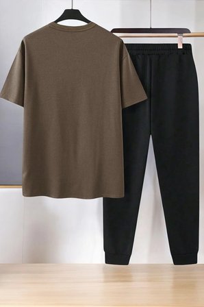 Unisex Dr: AYI Tasarım Basklı Tshirt Eşofman Takımı
