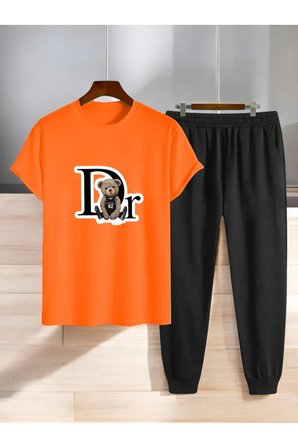 Unisex Dr: AYI Tasarım Basklı Tshirt Eşofman Takımı