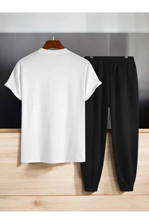 Unisex Dr: AYI Tasarım Basklı Tshirt Eşofman Takımı