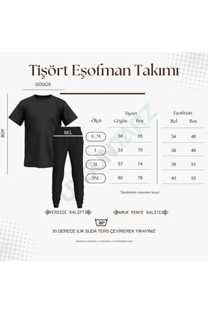 Unisex Dr: AYI Tasarım Basklı Tshirt Eşofman Takımı