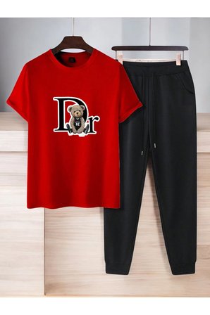 Unisex Dr: AYI Tasarım Basklı Tshirt Eşofman Takımı