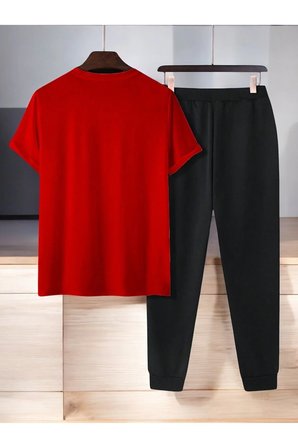 Unisex Dr: AYI Tasarım Basklı Tshirt Eşofman Takımı