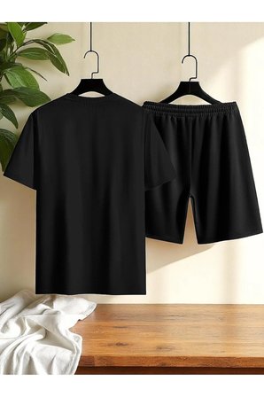 Unisex Dr. AYI Tasarım Basklı Tshirt Şort Takımı