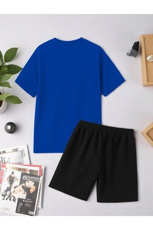 Unisex Kesinlikle Hayır. Tasarım Basklı Tshirt Şort Takımı