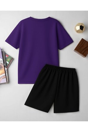 Unisex Kesinlikle Hayır. Tasarım Basklı Tshirt Şort Takımı