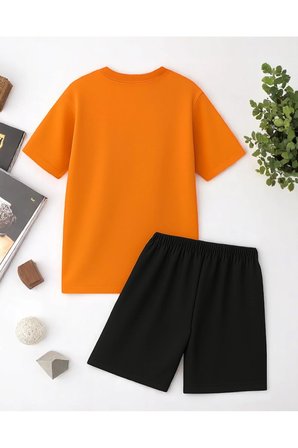 Unisex Kesinlikle Hayır. Tasarım Basklı Tshirt Şort Takımı