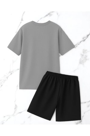 Unisex Pırlantalı Kadın Portresi Tasarım Basklı Tshirt Şort Takımı