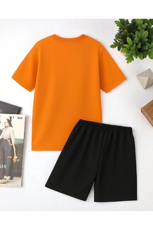 Unisex Brooklyn Baskılı Tasarım Şort Takım