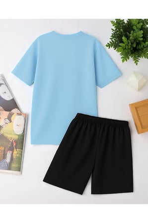 Unisex Brooklyn Baskılı Tasarım Şort Takım