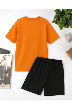Unisex Brooklyn Baskılı Tasarım Şort Takım