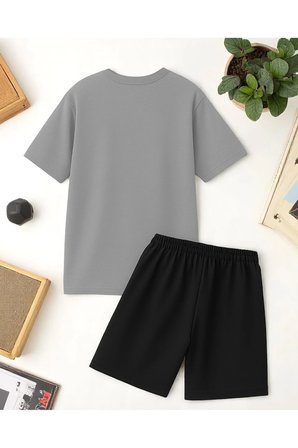 Unisex Brooklyn Baskılı Tasarım Şort Takım