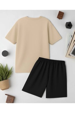 Unisex Brooklyn Baskılı Tasarım Şort Takım