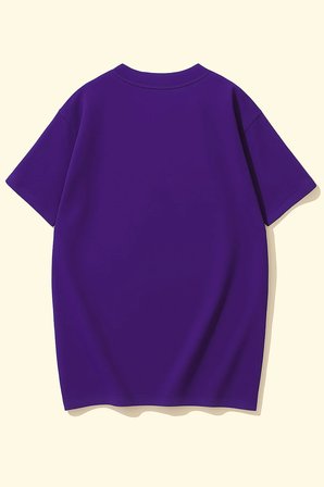 Unisex İstiridye Kabuk Tasarım Basklı Tshirt