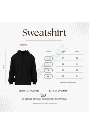 Unisex CHERRY Tasarım Basklı Sweatshirt