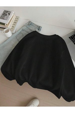 Unisex HappyCherry Tasarım Basklı Sweatshirt