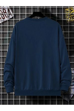 Unisex Boston Baskılı Oversize Sweatshirt
