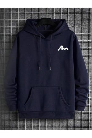 Unisex Enjoy Cep Baskılı Oversize Sweatshirt