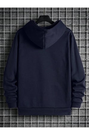 Unisex Enjoy Cep Baskılı Oversize Sweatshirt