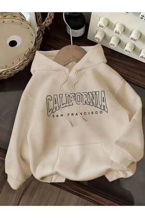 Unisex San Fransisco Baskılı Oversize Sweatshirt