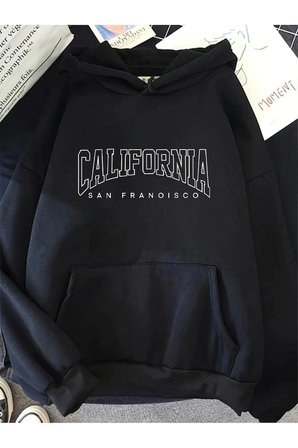 Unisex San Fransisco Baskılı Oversize Sweatshirt