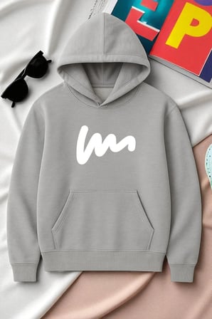Unisex W Baskılı Oversize Sweatshirt