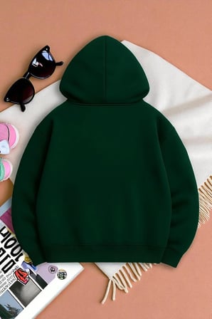 Unisex W Baskılı Oversize Sweatshirt