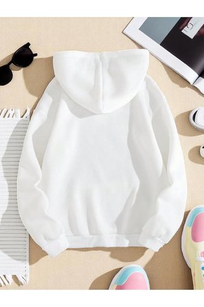 Unisex Kalp Lolipop Detayli Baskılı Oversize Sweatshirt
