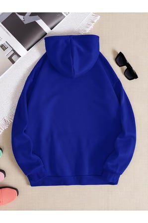 Unisex Classical Baskılı Oversize Sweatshirt