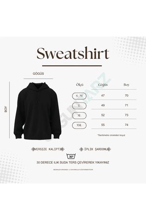 Mood Baskılı Oversize Sweatshirt